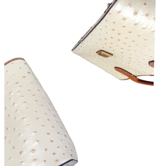 Dooney & Bourke🦆NEW Ostrich 3 Compartment Satchel Shoulder Bag & Wallet Set - Picture 7 of 10